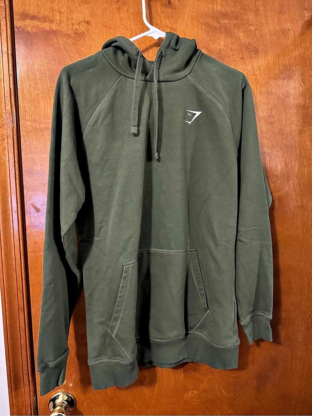 Gymshark Men's Green Pullover Hoodie